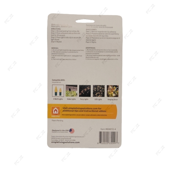 Simple Living Solutions: ProDec, Max Pro Anywhere Sticky Clips, 10ct - NEW - Picture 4 of 5